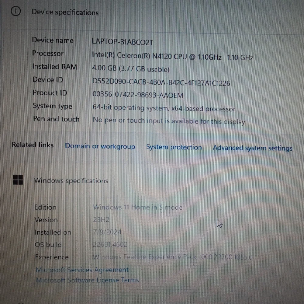 Blue HP Laptop 14-cf2xx